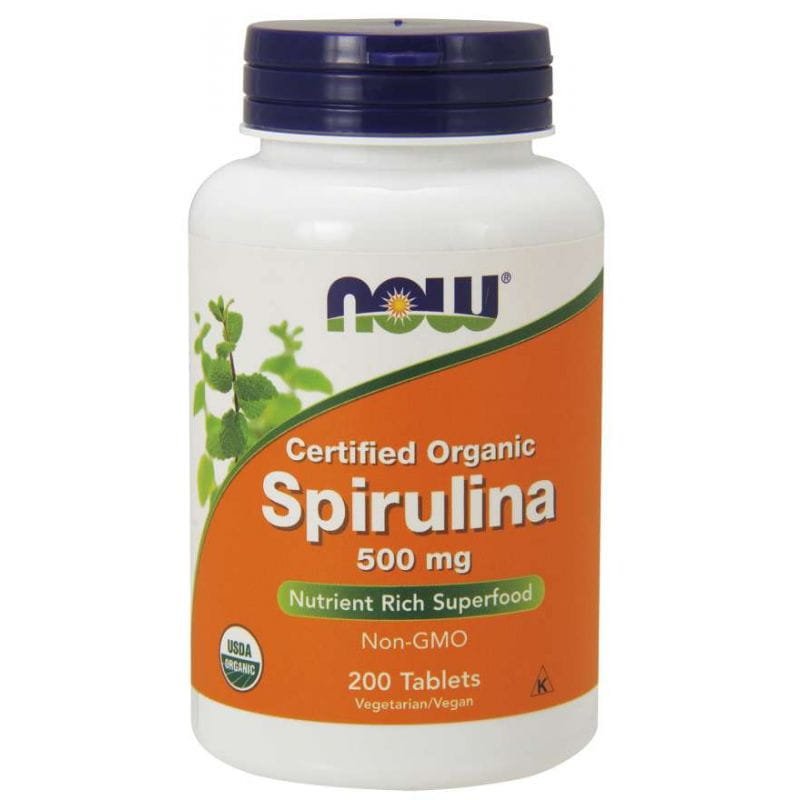 Eco Spirulina 500 MG 200 tablet NOW FOODS