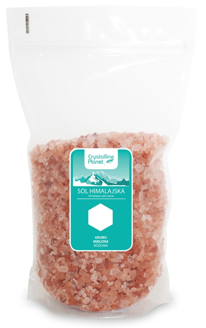 Himalaya ροζ αλάτι χοντροαλεσμένο 1 kg - CRYSTALLINE PLANET