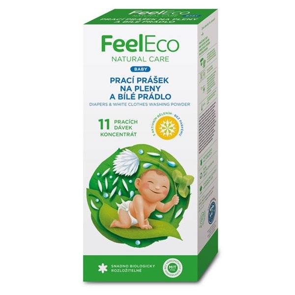 ผงซักฟอกสำหรับเสื้อผ้าสีขาวและผ้าอ้อม FEEL ECO BABY