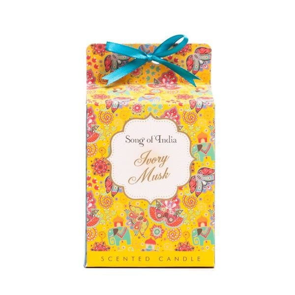 Lumânare parfumată în borcan - Mosc fildeș 200g - SONG OF INDIA