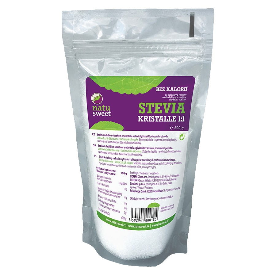 Steviakristaller 1:1 200g NATUSWEET