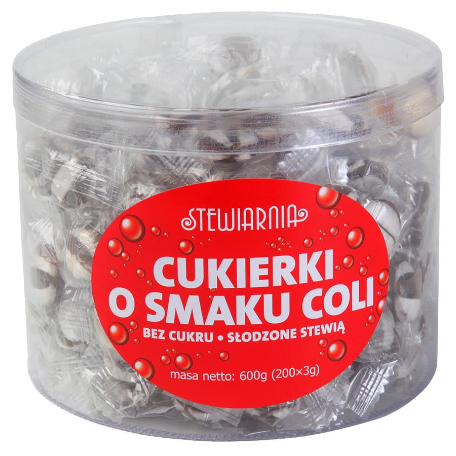 Gula-gula Cola Tanpa Gula, 600g Tiub (lebih kurang 200 biji)