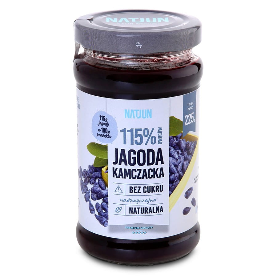 Jem Beri Kamchatka Tanpa Gula Tambahan, 115% Buah 225g NATJUN