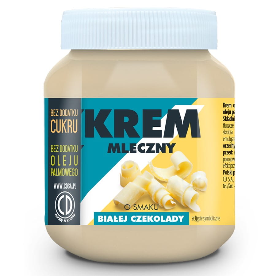 White chocolate cream with no added sugar and no palm oil 350g - CD