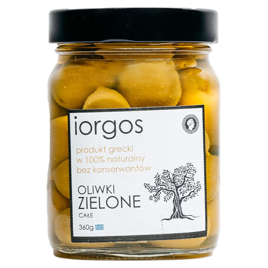 กรีนพรีเมี่ยมมะกอก - ทั้งเมล็ด 360g IORGOS