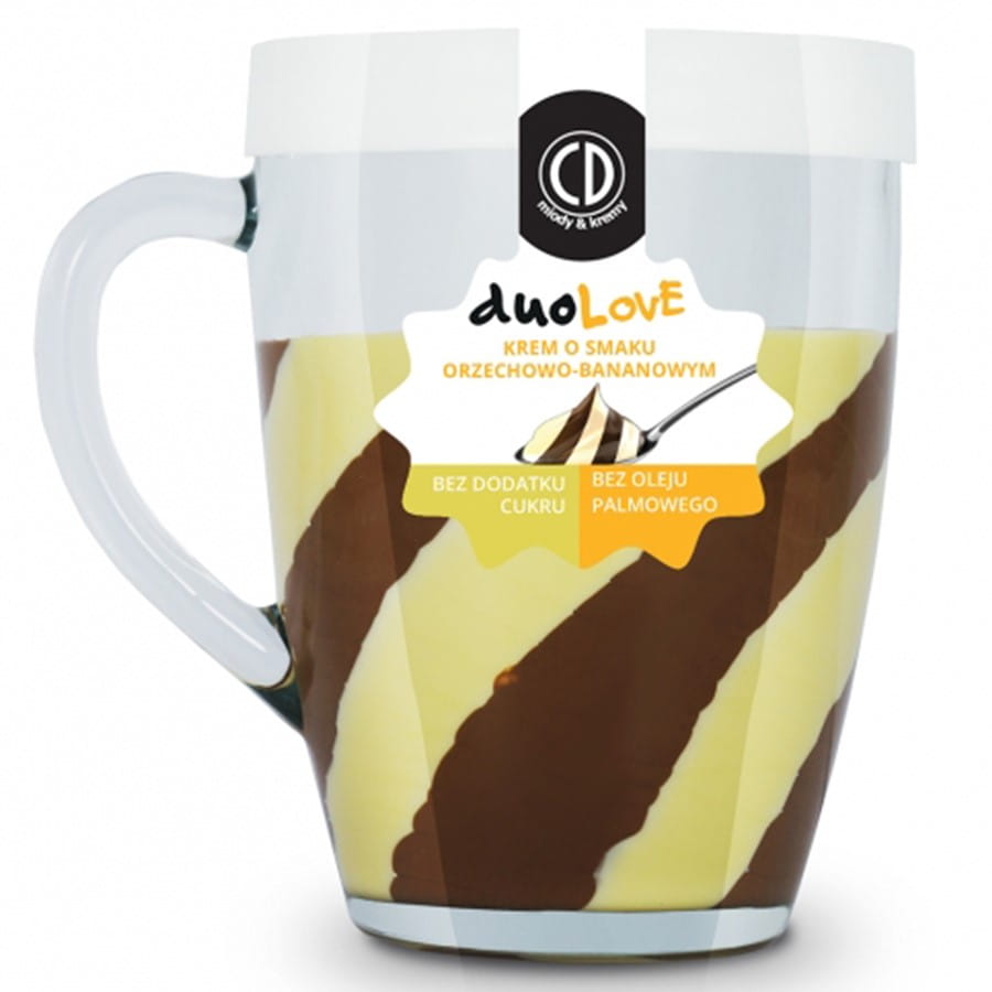 Crema al gusto di banana e nocciole - Duolov 300g (Vetro) - CD