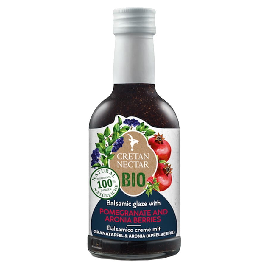 Bio-Balsamico-Krém gránátalmával és aróniával BIO 250ml KRÉTAI NEKTÁR