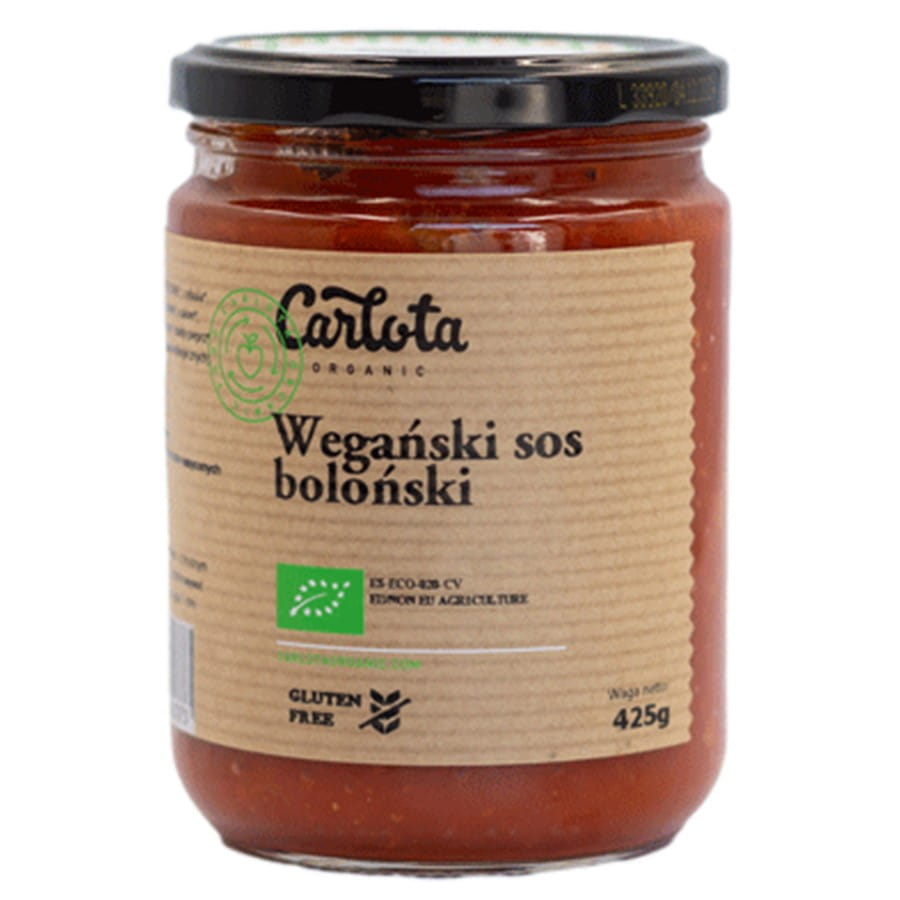 Molho Bolonhesa Vegano Orgânico 425g CARLOTA BIO
