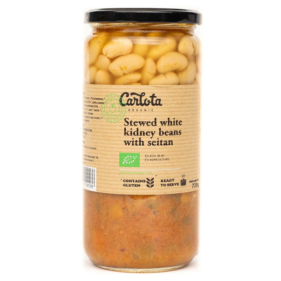 Bohneneintopf mit Seitan ja Shitake-sienet BIO 720g CARLOTA ORGANIC