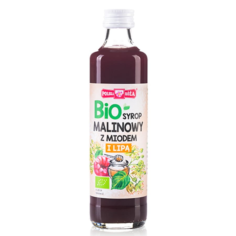 Xarope de framboesa com limão e mel POLISH ROSE BIO 250 ml