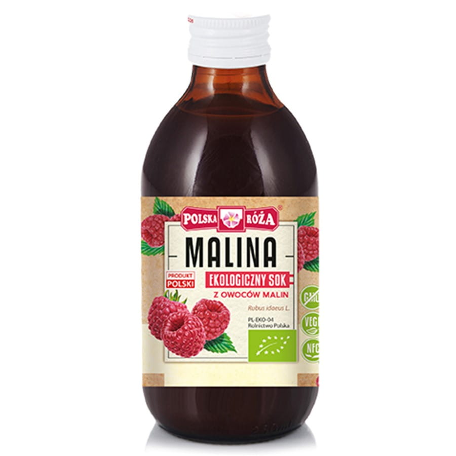 Malinová šťáva POLISH ROSE BIO 250 ml