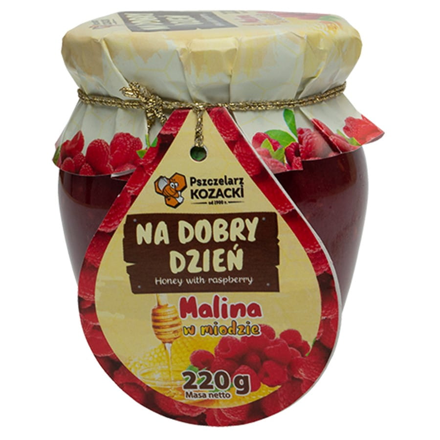 عسل مع توت العليق "ليوم جيد" 220g KOZACKI BEEEPER