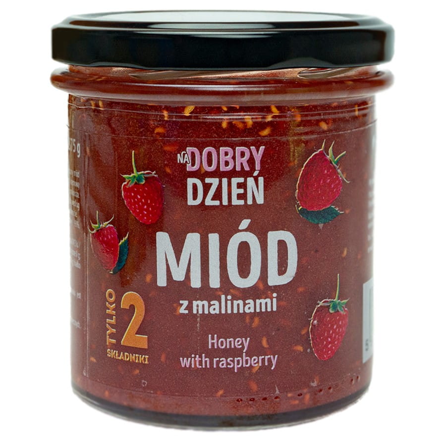 عسل مع توت العليق "ليوم جيد" 375غ KOZACKI BEEBERRY