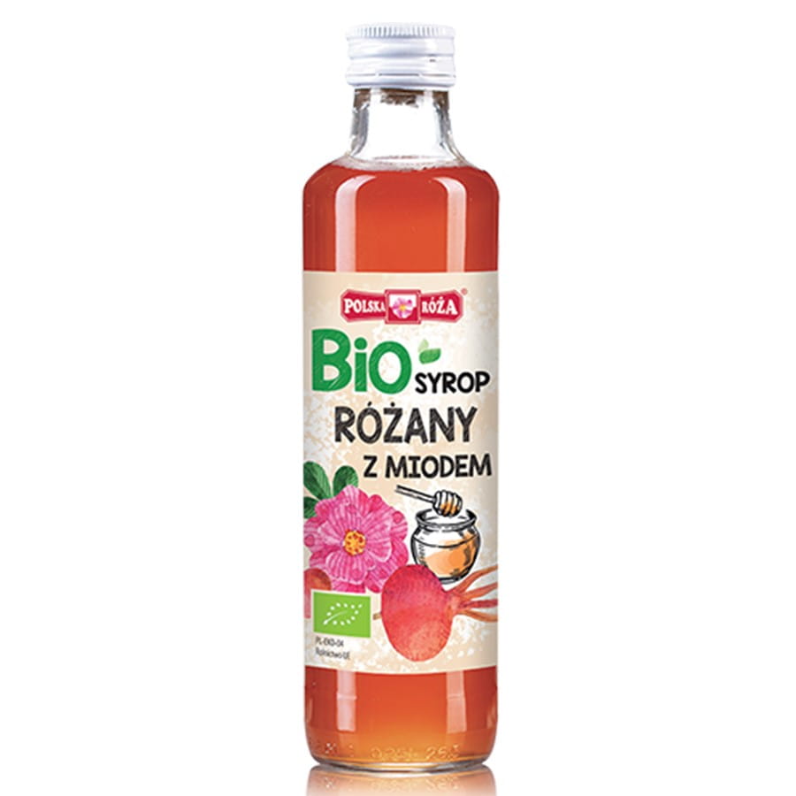 Xarope de rosa com mel POLISH ROSE BIO 250 ml