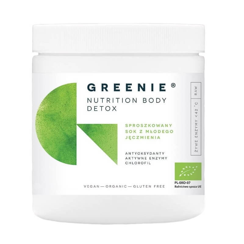 Ungt kornjuicepulver EKO-pulver 75g GREENIE NUTRITION BODY DETOX