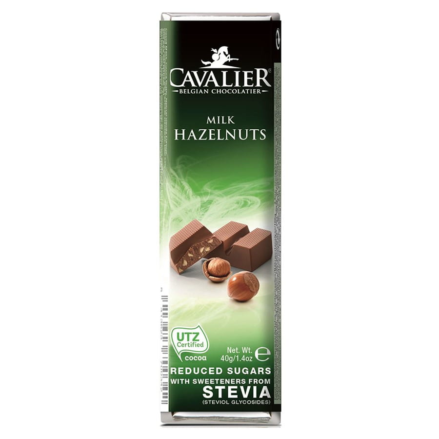 ไมล์ชช็อกโกแลตแท่งกับเฮเซลนัท 40g CAVALIER