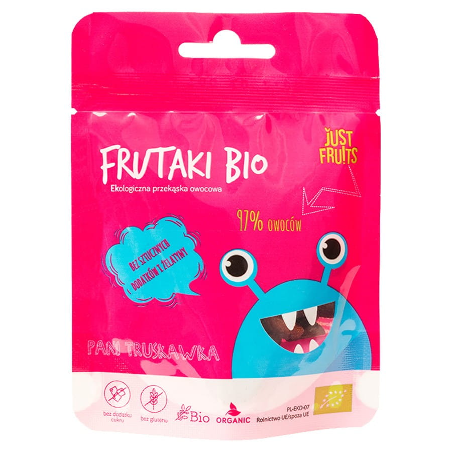 Frugtsnack Jordbær BIO 50g - FRUTAKI