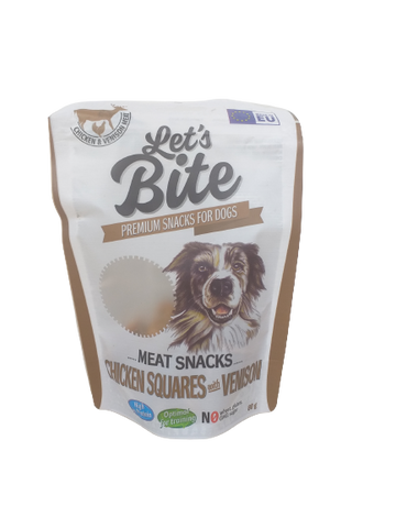 LET'S BITE MEAT SNACKS CHICKEN SQUARES WIDER 80g - BRIT