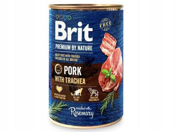 Premium By Nature Schweinefleischkonserven mit Trachea 400 g - BRIT