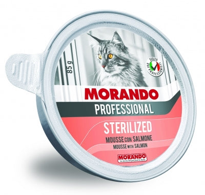 PRO KOT STERILIZED Schale mit Lachs 85g - MORANDO