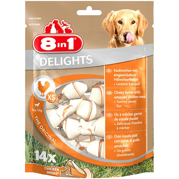 Delights Bones XS Treat [T122364] 14 Stück - 8IN1