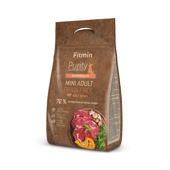 Hund Purity GF Adult Mini Beef 4kg - FITMIN