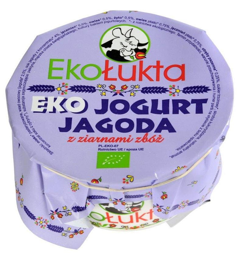 Iaurt de afine cu boabe de cereale BIO 200 g - ECO LUKTA