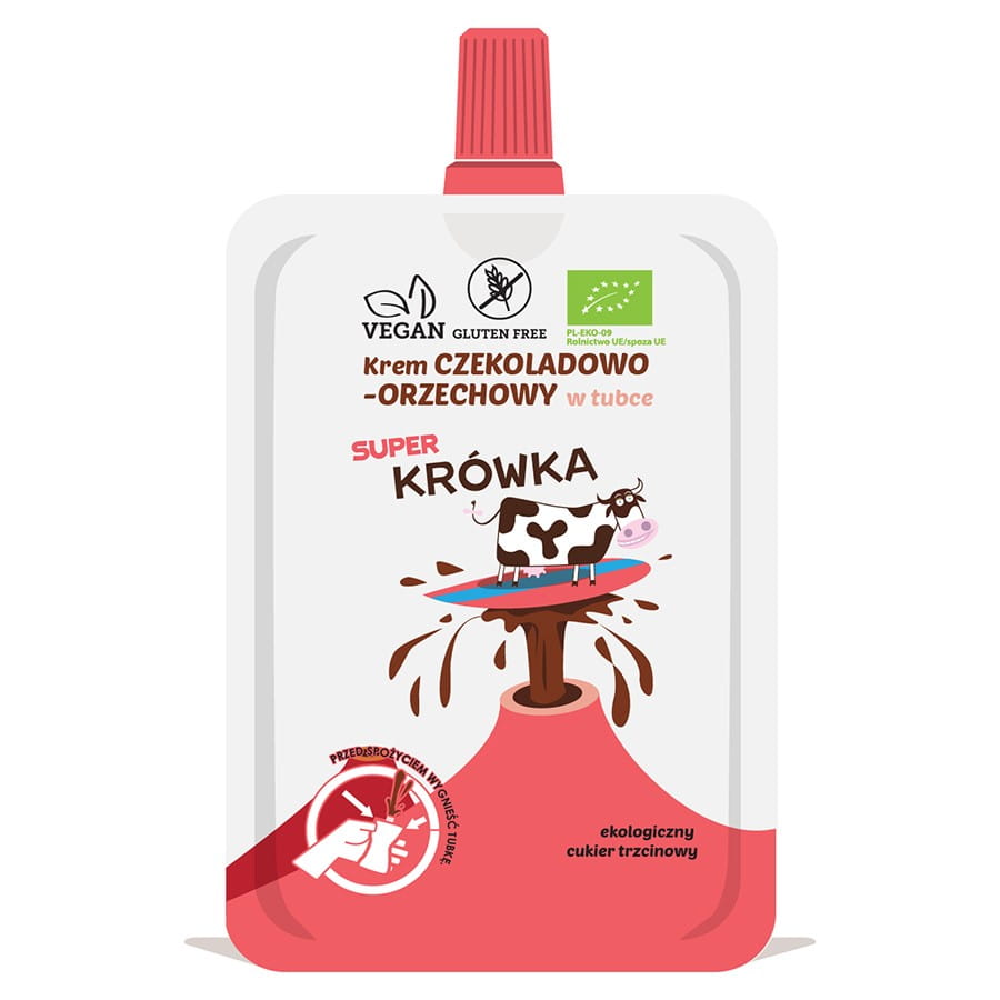 Schoko-Nuss-Kräm i tuben glutenfri EKO 50g SUPER Fudge