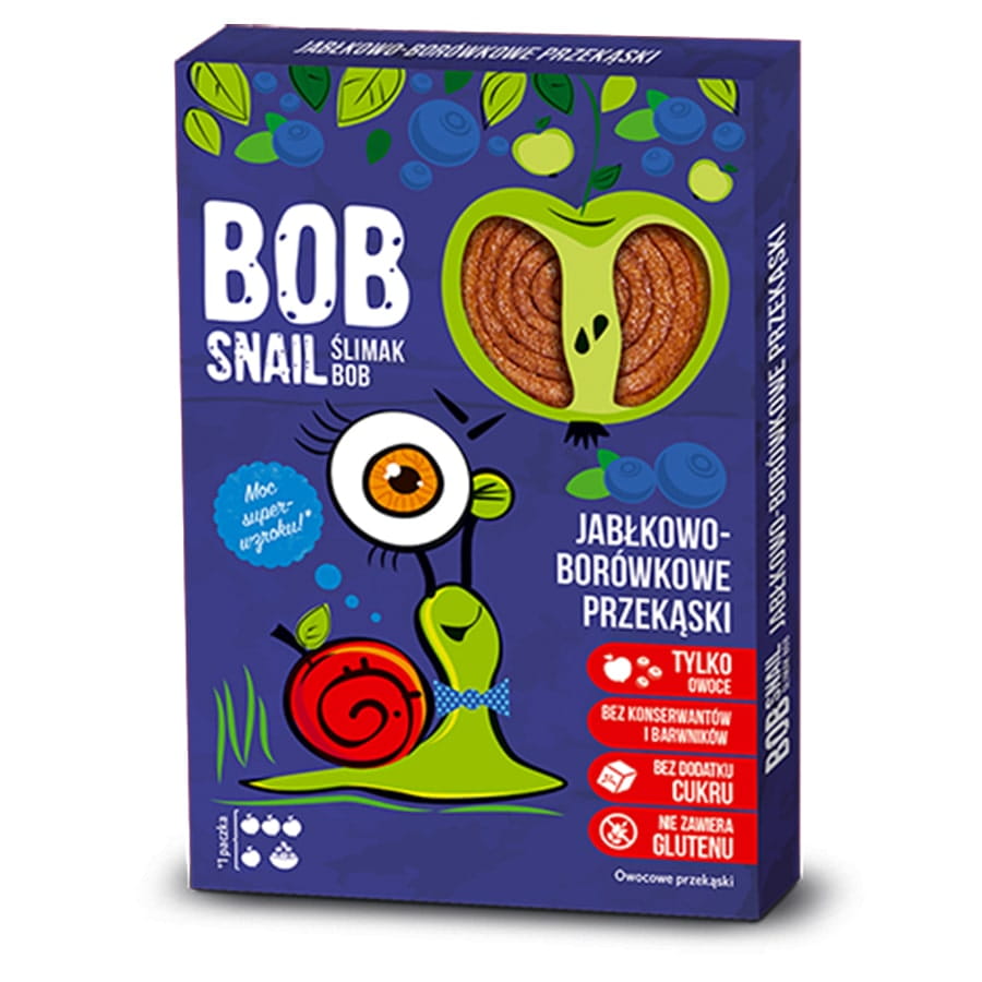 Apfelsnack - Heidelbeere 60g BOB SCHNECKE