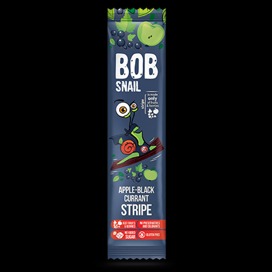 Snack de Manzana en Tiras - Grosella Negra 14g BOB SNAIL