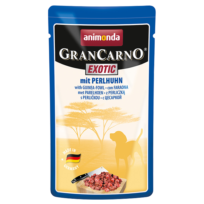 GranCarno Exotic Beutel mit Perlhuhn 125 g - ANIMONDA