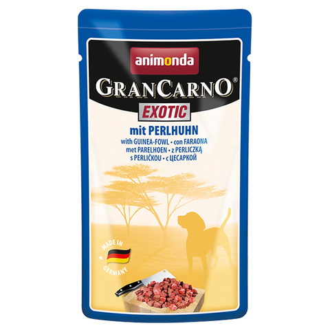 GranCarno Exotic Beutel mit Perlhuhn 125 g - ANIMONDA