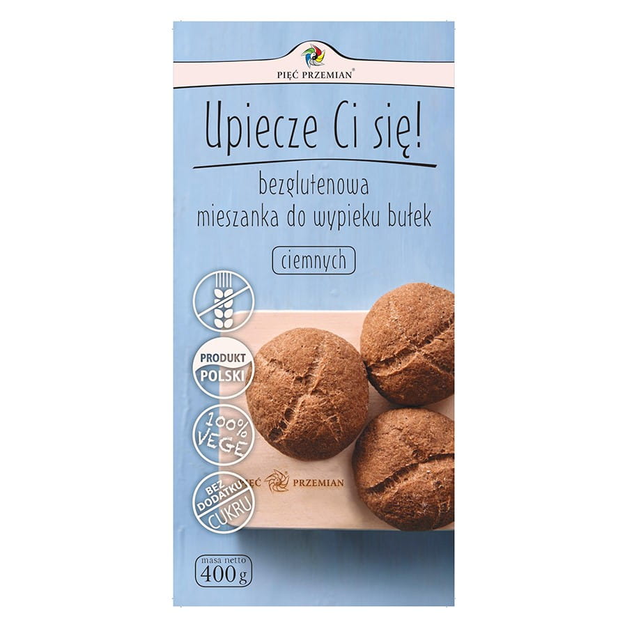 Mélange pour petits pains noirs sans gluten 400g CINQ CHANGEMENTS