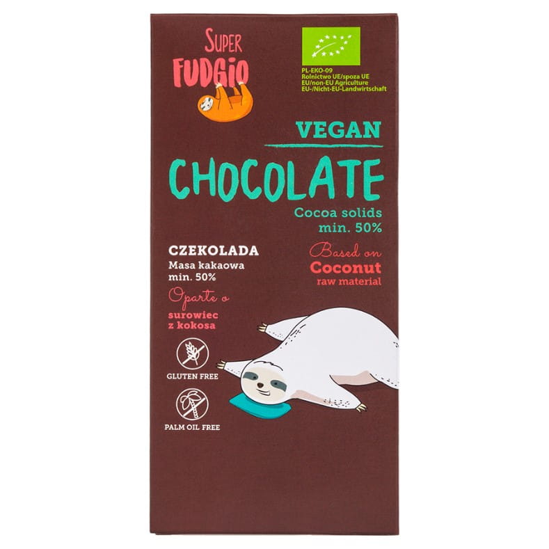 Čokoláda na kokosovém mléce BIO 80g SUPER FUDGIO