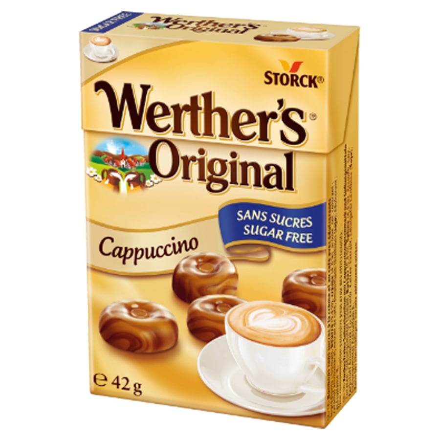 Cappuccino Karamel tanpa Gula 42g WERTHER'S ORIGINAL