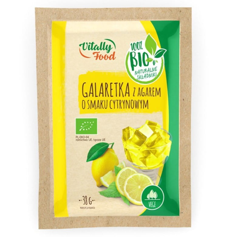 Želé s agarem - Citrón BIO 38g VITAL LEBENSMITTEL