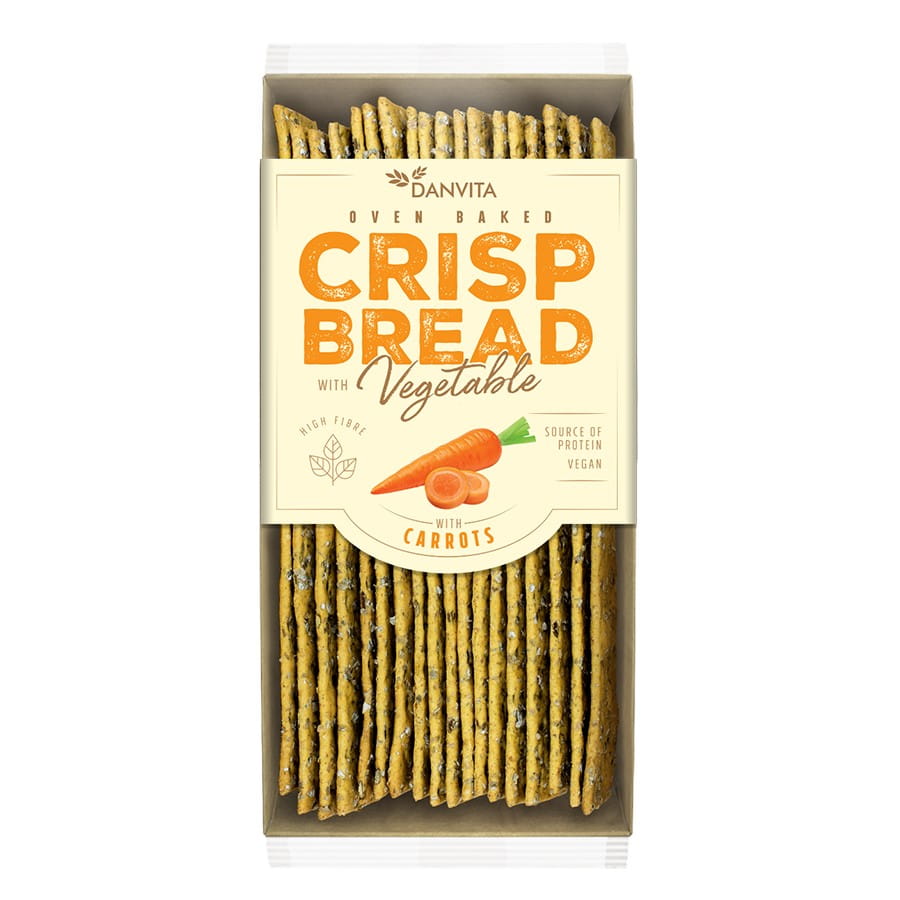 Pains plats aux légumes et carottes 130g DANVITA
