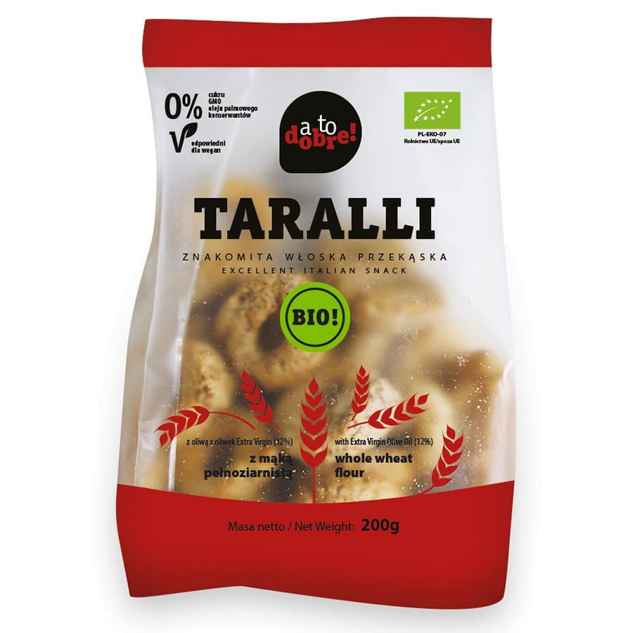 Taralli with wholemeal flour ORGANIC 200g - THAT'S GOOD!
