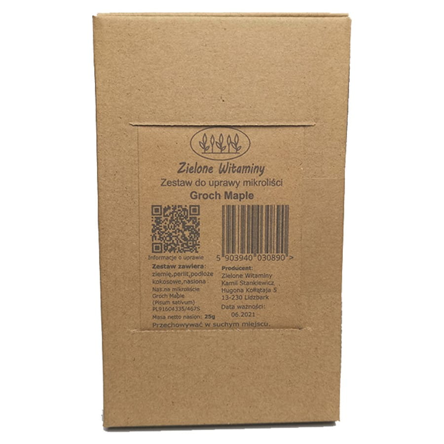 Kit para cultivo de Microleys - Ervilhas Ahornerbsen VERDES VITAMINAS