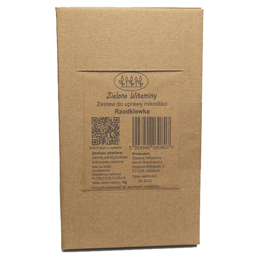Sada pro pěstování Microgreens - ředkvička ZELENÉ VITAMÍNY