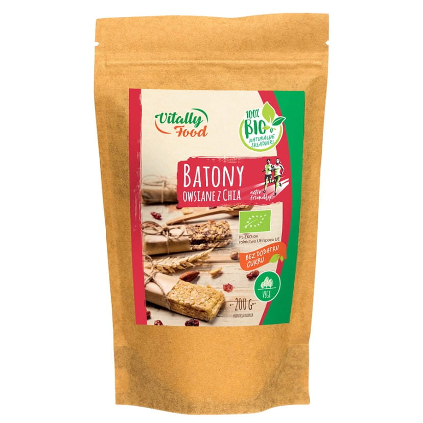 Směs na ovesné tyčinky s chia BIO 200g VITAL LEBENSMITTEL