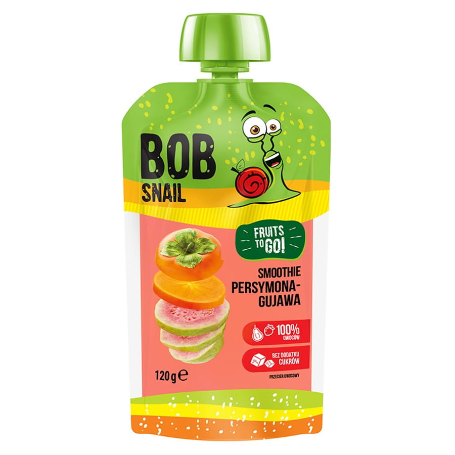 Kaki-Smoothie - Guava bez přidaného cukru 120g BOB SNAIL