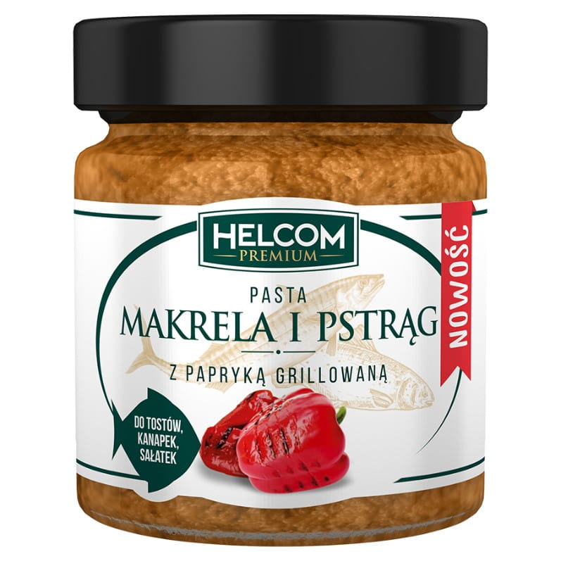 Makrelen- und Forellenpaste mit gegrilltem Paprika 180g HELCOM