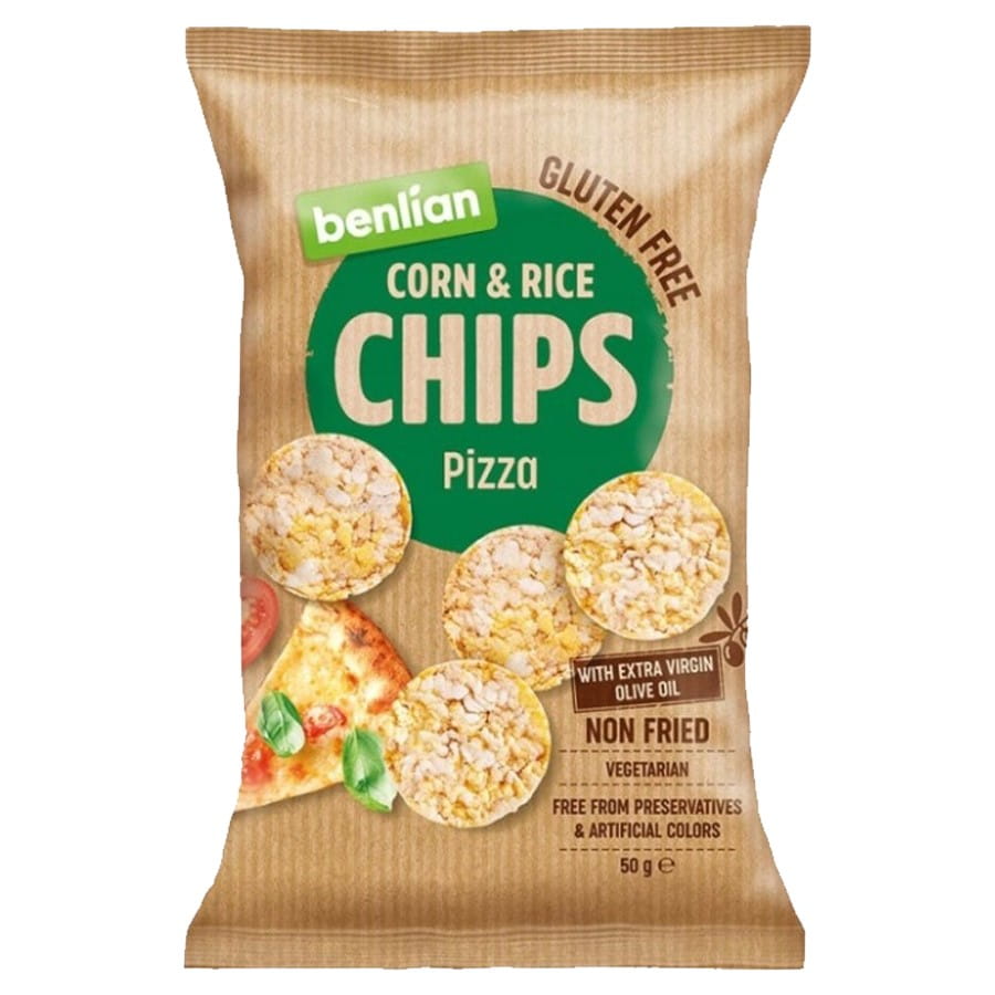 Mais- og risknasker - Pizza 50g BENLIAN