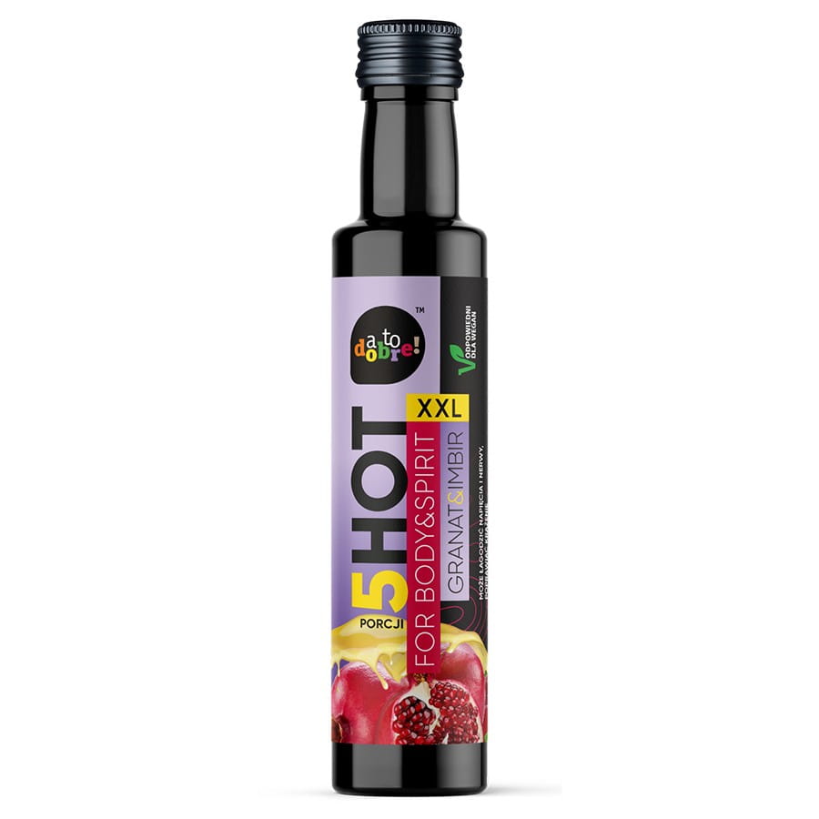 Shot para cuerpo y mente XXL de granada y jengibre 250ml - DAS IST GUT!