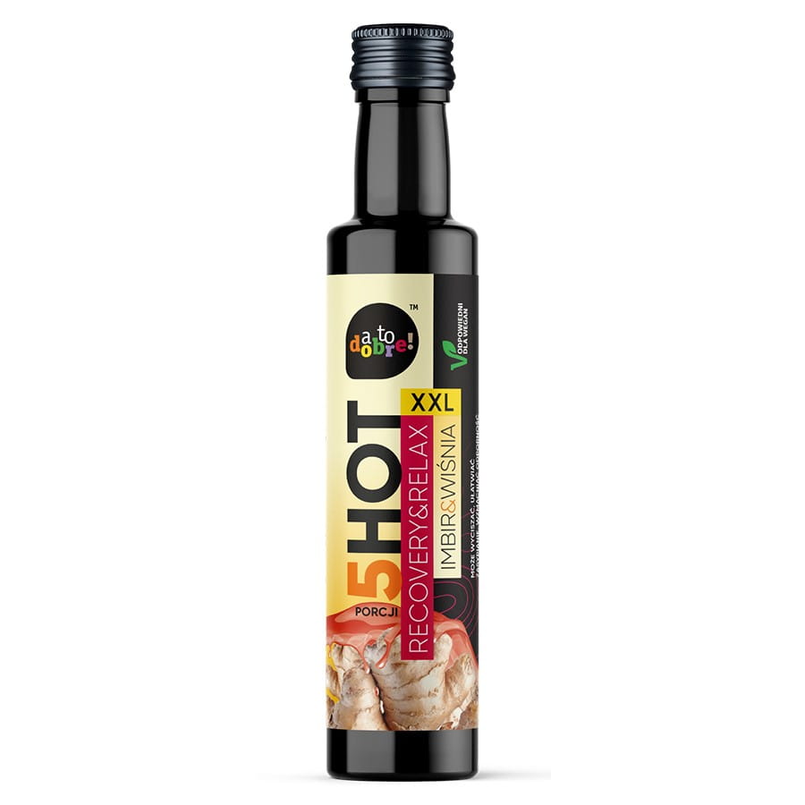 Shot Recuperación y Relajación XXL con Jengibre y Cereza 250ml - ¡ESTO ES BUENO!