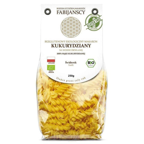 Maisnudeln "świderek" glutenfrei BIO 250g FABIJAŃSCY