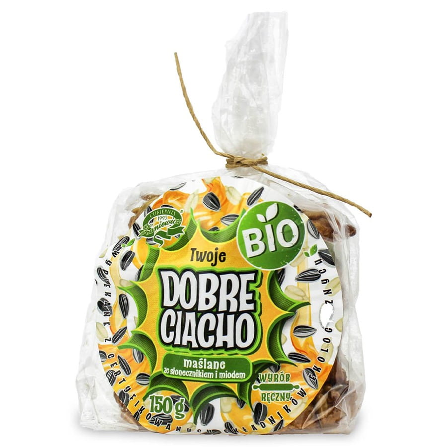 Pšeničný koláč s medem a slunečnicovými semínky BIO 150g GOOD CIACHO