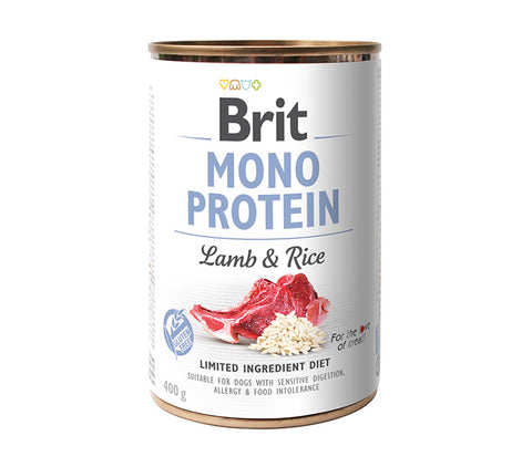 MONO PROTEIN LAMB & RICE Hundedose mit Lamm und Reis 400g - BRIT