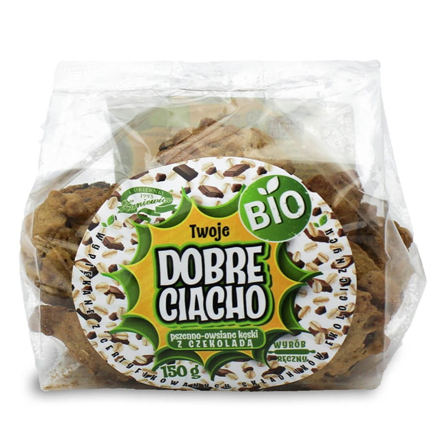 Ovesné sušenky "kęski" s čokoládou BIO 150g GOOD CIACHO